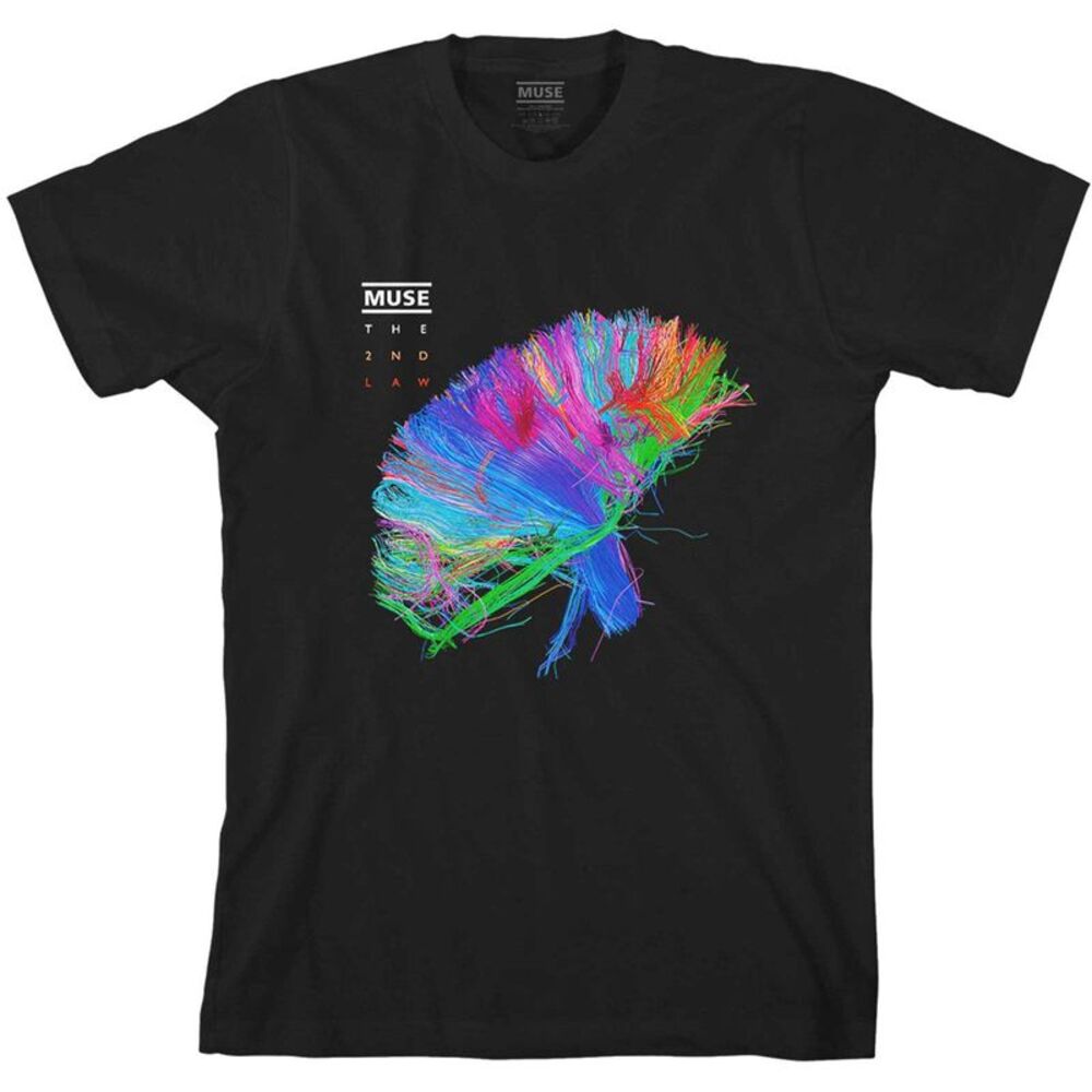 Muse Unisex Adult The 2nd Law Album Cotton T-Shirt / Black